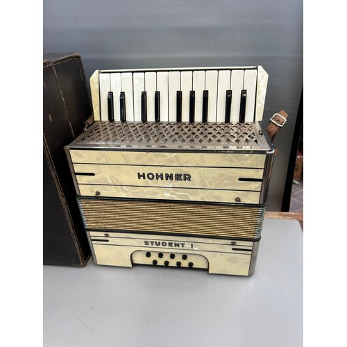 565 - Hohner Student 1 Cased Accordion.