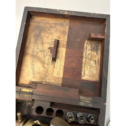 585 - Boxed Steam Engine Indicator, Made In Manchester.