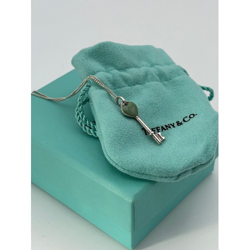 48 - Boxed Tiffany & Co Necklace With Key Pendant.