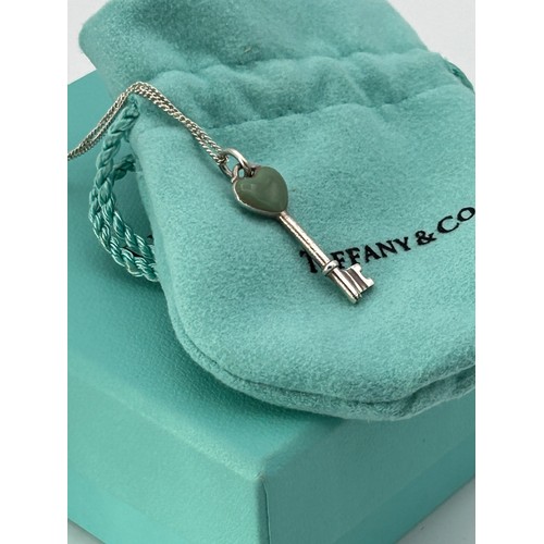 48 - Boxed Tiffany & Co Necklace With Key Pendant.