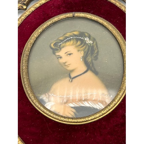 68 - Lovely Brass Framed Miniature, Measuring 10