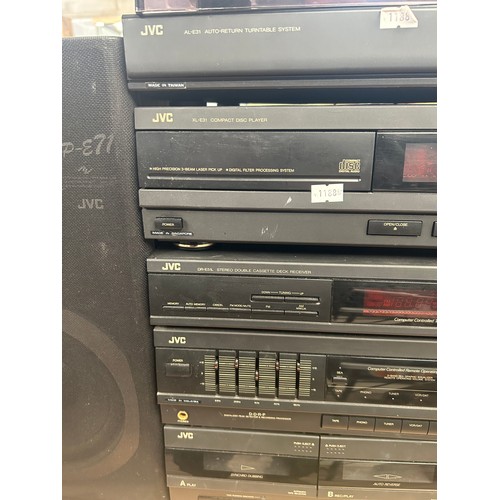 147 - JVC Full Set,Turntable, CD, Tapes, Speakers ETC