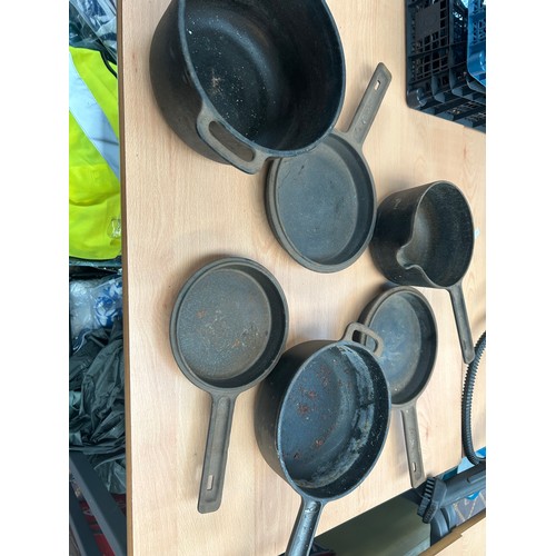 148 - Various Cast Iron Pans