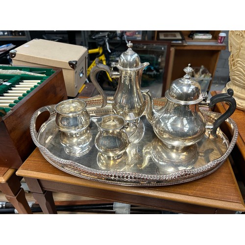 178 - Silver Plate Tea Set