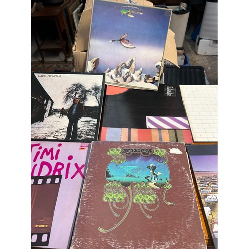 196 - Vinyl Records Prog Rock Music, Pink Floyd, Jimi Hendrix Etc