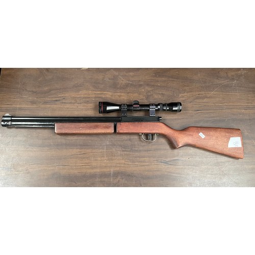 322 - Sharp/Innova Mark 2 , Breech Pump Air Rifle With Simmons Sights.(Collection Only).