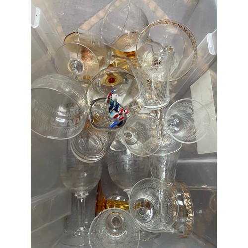 334 - Large Amount Of Glassware Items Mostly Glasses.