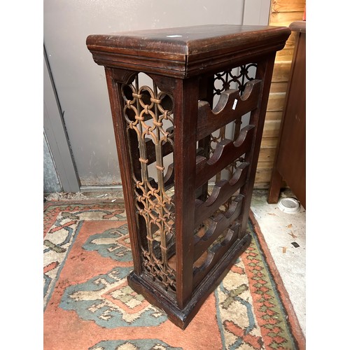 14 - Vintage Wine Rack With Metal Detail, 28