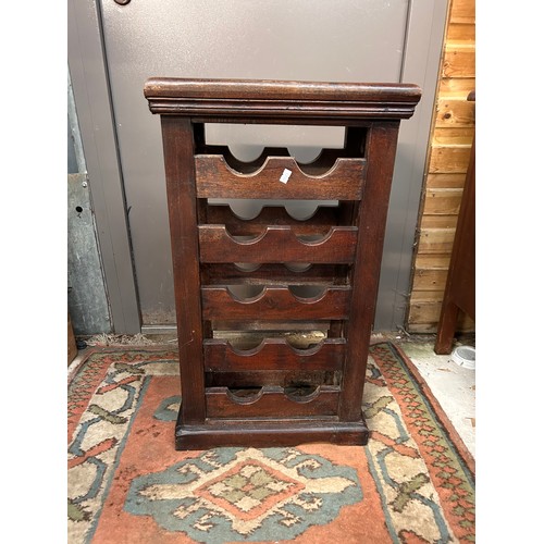 14 - Vintage Wine Rack With Metal Detail, 28