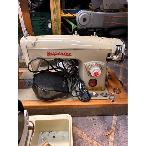 350 - Two Cased Sewing Machines, One Superior One Seamstress.