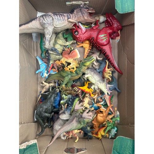 648 - Tray of Various Children's Dinosaurs