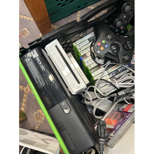 351 - Various Electrical Gaming Items Including Xbox 360 , Wii Items Etc.