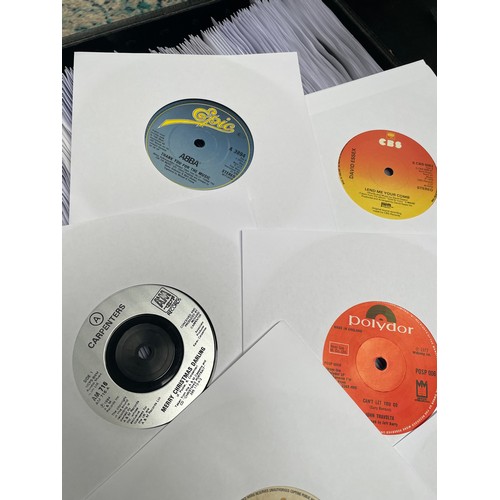 Square Sound & Light DJ Box Containing Various 7” Singles.