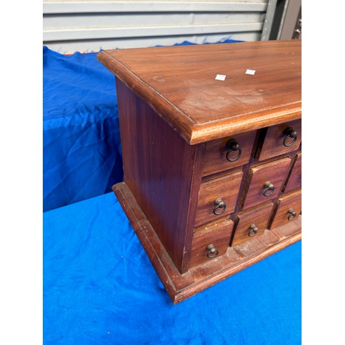 32 - Solid Wood Chest With 6 Drawers 25 x 12 x 13”