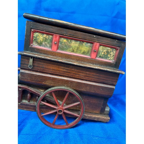 38 - Stunning Musical Box Working Order as A Cart 7x7”