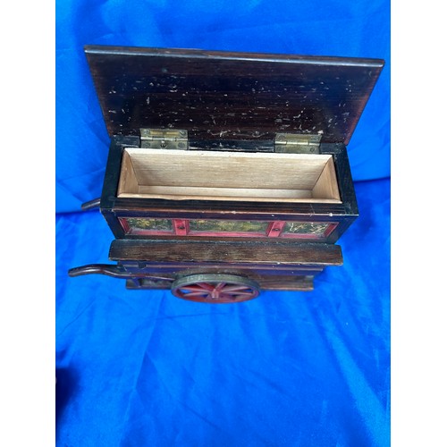 38 - Stunning Musical Box Working Order as A Cart 7x7”