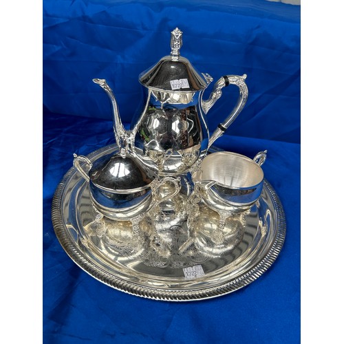 51 - Silver Plate Tea Set