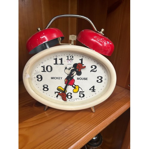 71 - Vintage Micky Mouse Alarm Clock 1990 Made In Germany