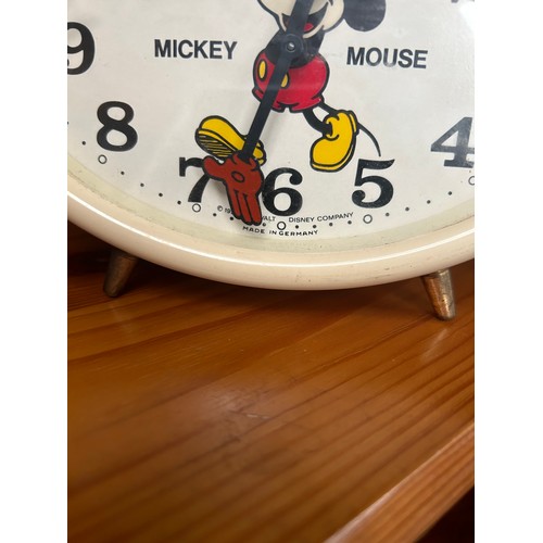 71 - Vintage Micky Mouse Alarm Clock 1990 Made In Germany