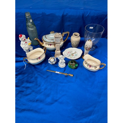 83 - Mixed Lot of Collectible Items to Include Cod Bottle, Stoneware, Paperweight Etc