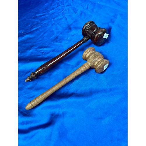 98 - Two Vintage Auctioneers Gavels