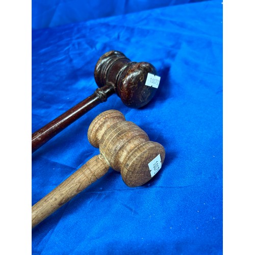 98 - Two Vintage Auctioneers Gavels