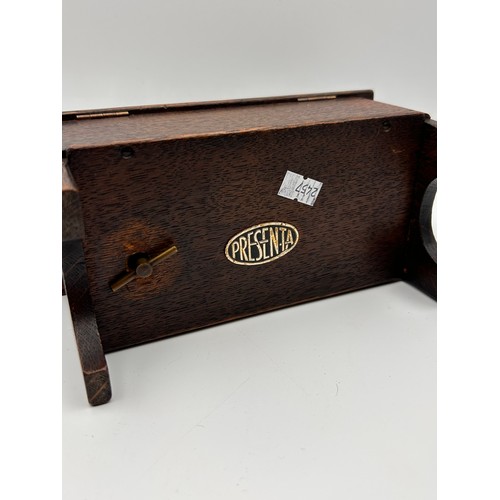 664 - Vintage Presenta Wooden Musical Box , 8