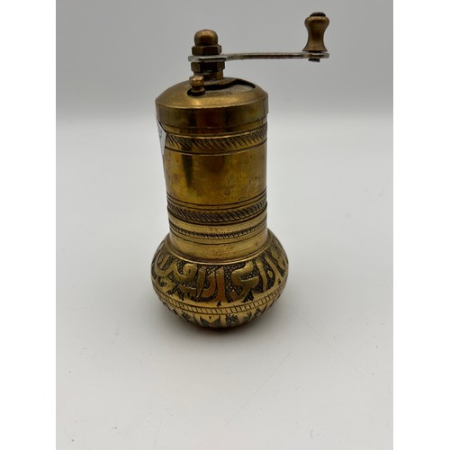 670 - Well Made Brass Pepper/Salt Grinder Standing 4