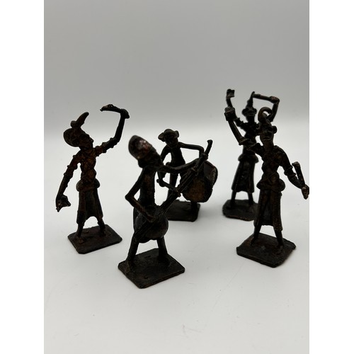 679 - Collection Of Interesting Metal Figures,Standing Approx 4