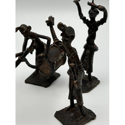 679 - Collection Of Interesting Metal Figures,Standing Approx 4