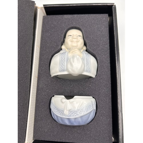 680 - Boxed As New Rare Lladro Buddha , Emperor's Table Collection 2006 to 2011, Standing Approx 5