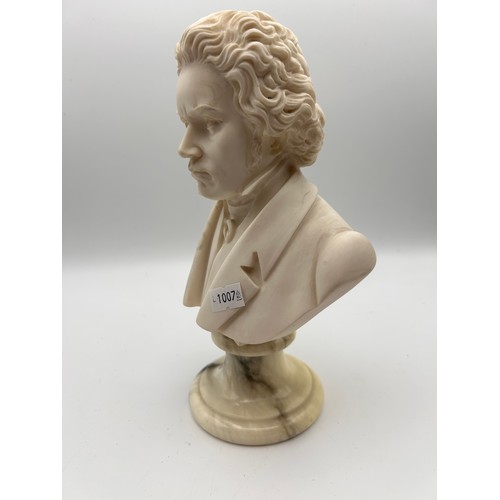 682 - Fabulous Quality Beethoven Bust On Marble Base, Signed To The Rear A.Giannelli , Standing 9