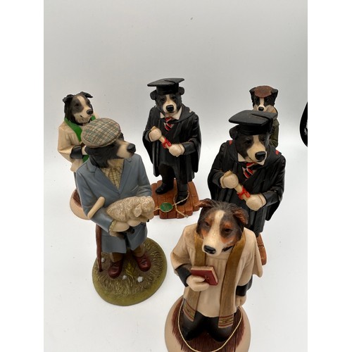 685 - A Collection Of Doggie People Figures, Approx 6