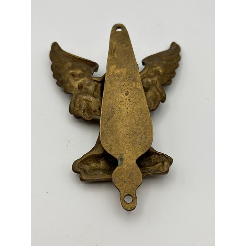 686 - Brass Door Knocker In The Shape Of An Eagle, Approx 6