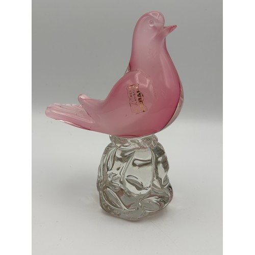 688 - Vetro Artistico Blown Glass Figure Of A Pigeon , Standing 6