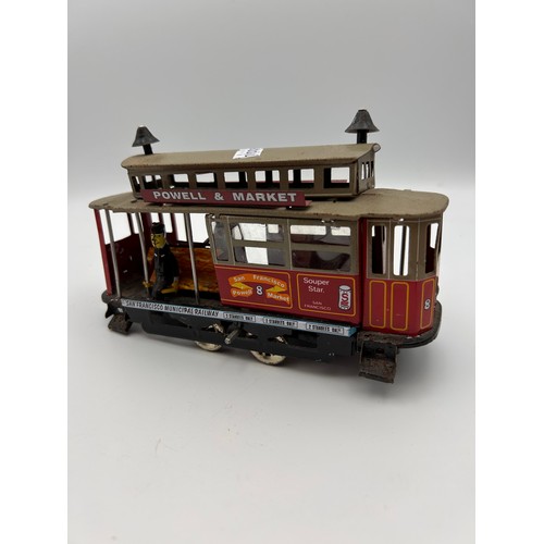 691 - Tin Plate Tram , Measuring Approx 7