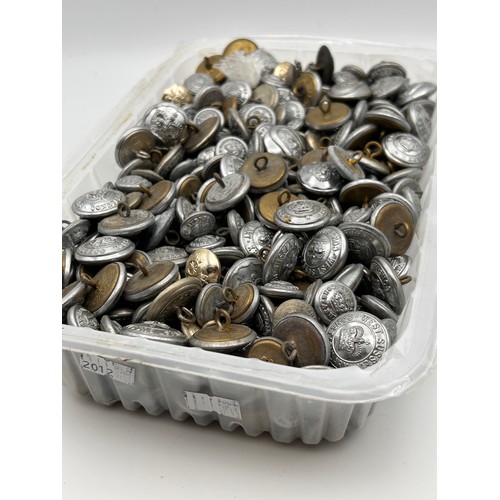 703 - Large Number Of Military Buttons.