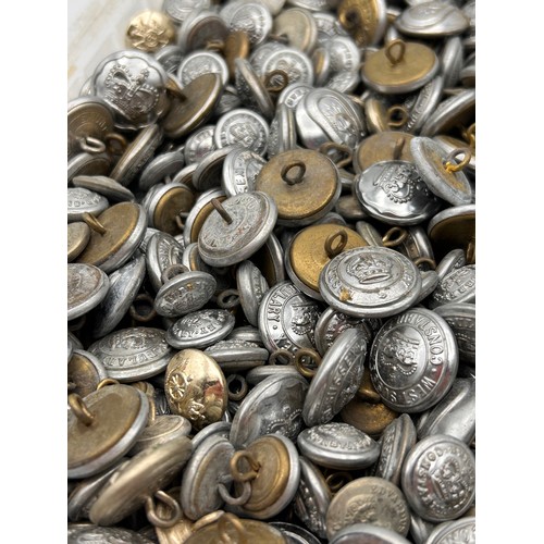 703 - Large Number Of Military Buttons.