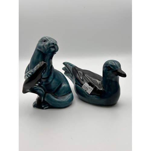 710 - Two Poole Pottery Animal Figures