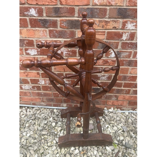 243 - Antique Spinning Wheel Standing 36” AF