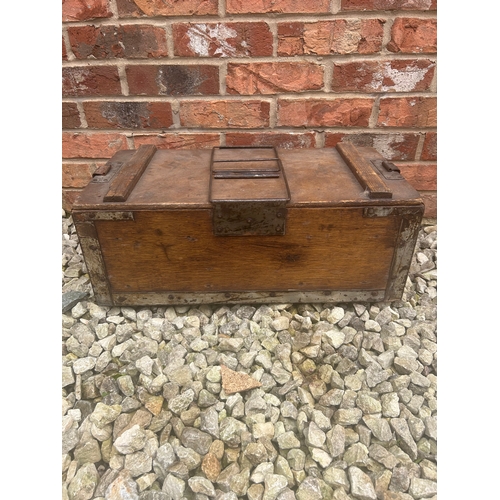 244 - Vintage Storage Crate Military? 22 x 11 x 9”