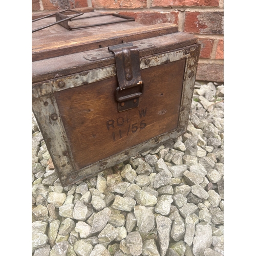 244 - Vintage Storage Crate Military? 22 x 11 x 9”