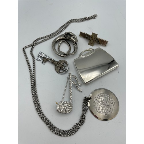 155 - Nice Selection Of White Metal Jewellery Etc.