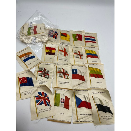 176 - Variety Of Cigarette Silks Flags Of From Around The World.