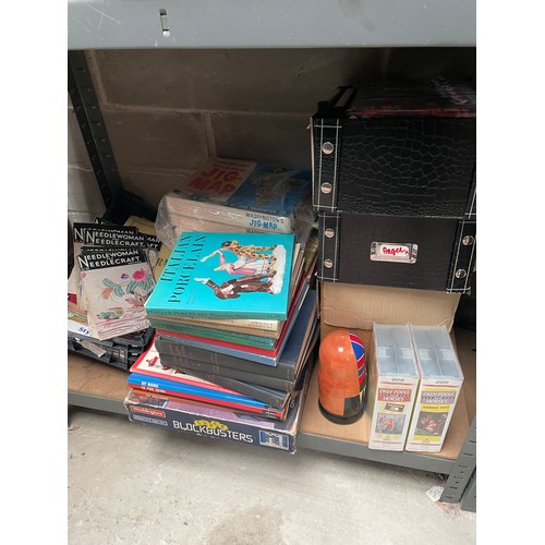 252 - Large Mixed Lot To Include VHS Box sets , Vintage Books , Jigsaws , Books On Needle Craft Etc.