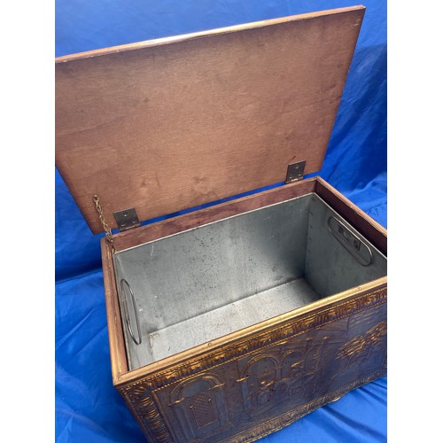 271 - Vintage Brass Box 16” x 11”.