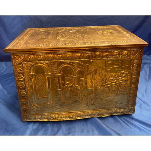 271 - Vintage Brass Box 16” x 11”.