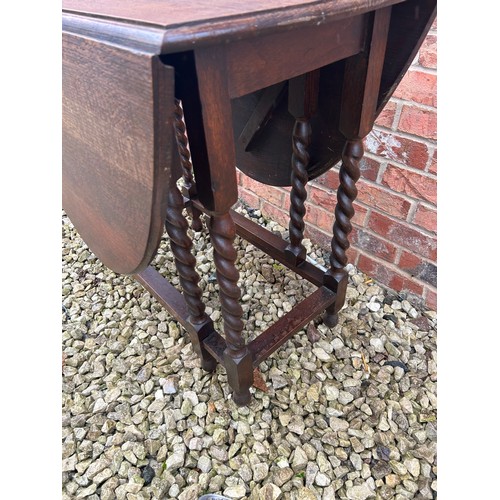 286 - Barley Twist Drop Leaf Table