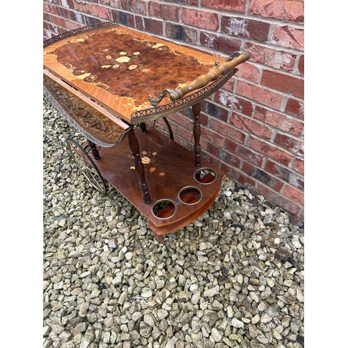 290 - Vintage Italian? Drinks Trolley 30 x 27”