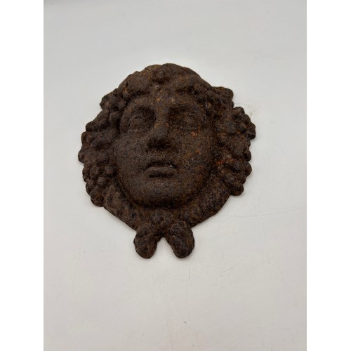 207 - Victorian Cast Iron Plaque ,6